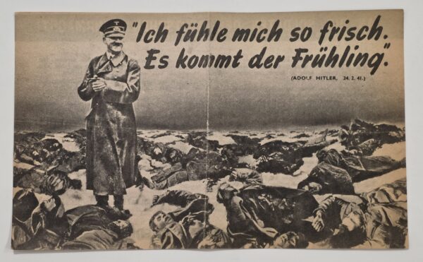 20260909_135719 Original WWII German Eastern Front Soviet Propaganda Nazi Leaflet Adolf Hitler Spring G.12