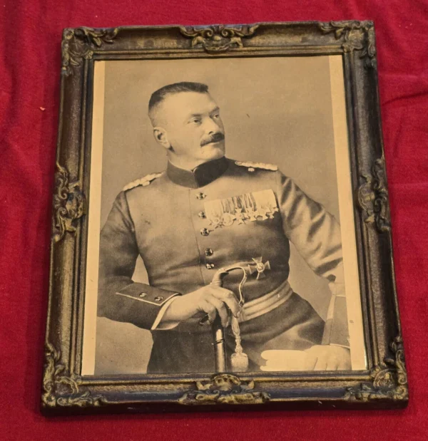 AA1 WW1 WWI Imperial German Framed Military Photo General Paul Von Kneussl