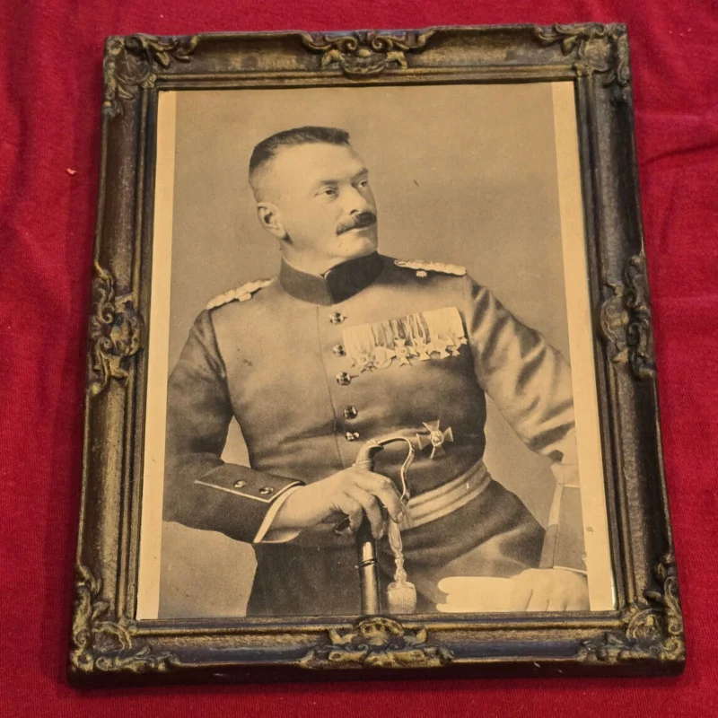AA1 WW1 WWI Imperial German Framed Military Photo General Paul Von Kneussl