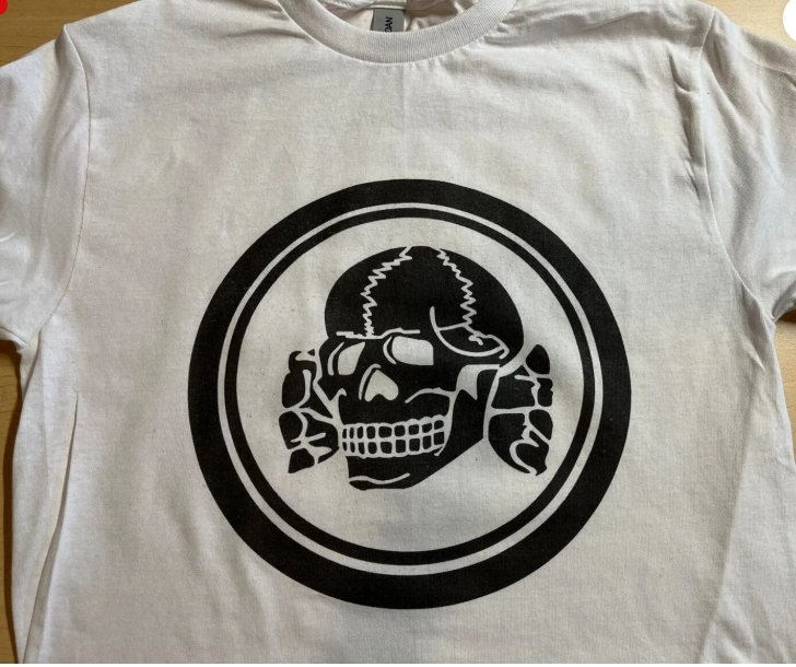 WW2 Nazi German SS Totenkopf Death Head Skull Third Reich T Shirt