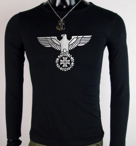 WW2 Nazi German SS Deutschland Eagle Wehrmacht Military Army T shirt