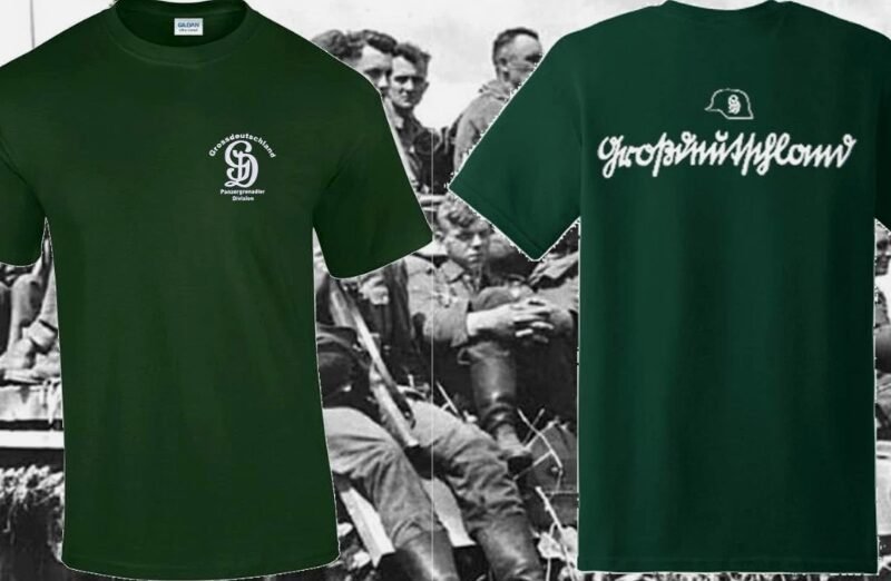 WW2 Nazi German SS GD Gross Deutschland T Shirt 2 sided
