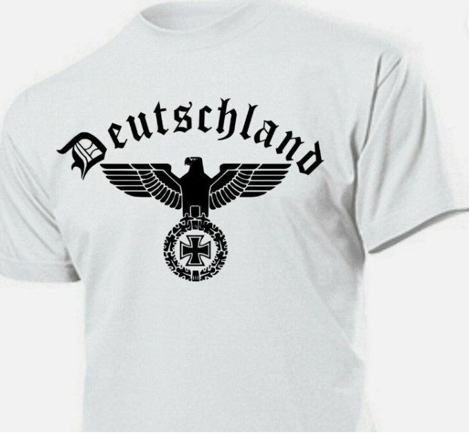 WW2 Nazi German SS Deutschland Eagle Wehrmacht Military Army T shirt