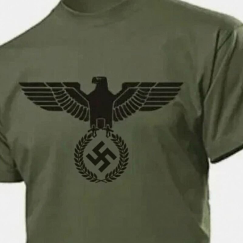 WW2 Nazi German SS Eagle with Swastika Wehrmacht Army Third Reich Military T Shirt