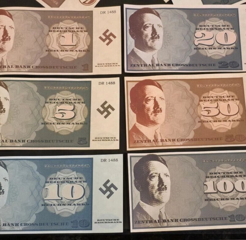 a2.jpg Adolf Hitler Currency Third Reich Bank Notes Nazi German WW2 WWII NSDAP