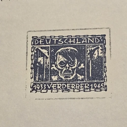 Adolf Hitler ANTIFA Antifaschistische Anti Fascist Souvenir Stamp Sheet 2