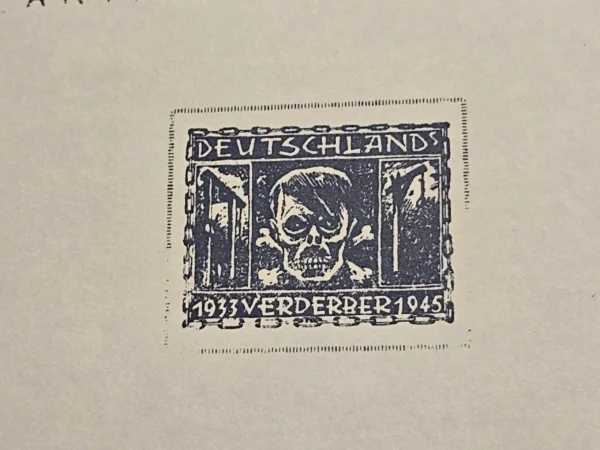 Adolf Hitler ANTIFA Antifaschistische Anti Fascist Souvenir Stamp Sheet 2