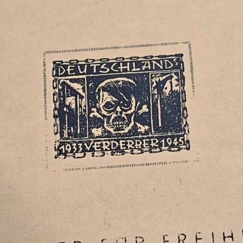 Adolf Hitler ANTIFA Antifaschistische Anti Fascist Souvenir Stamp Sheet 3