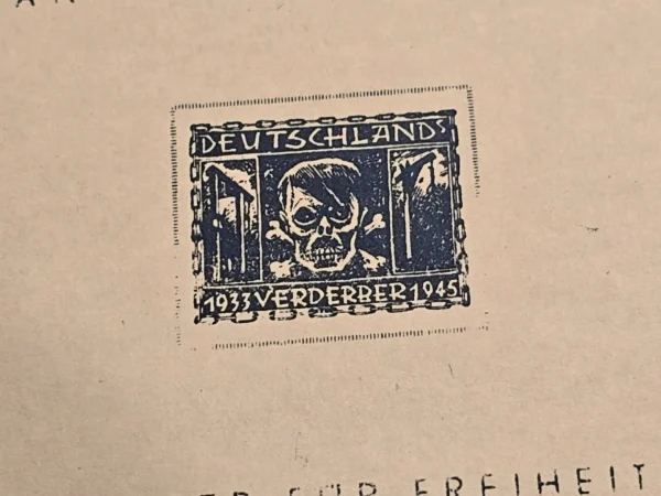 Adolf Hitler ANTIFA Antifaschistische Anti Fascist Souvenir Stamp Sheet 3