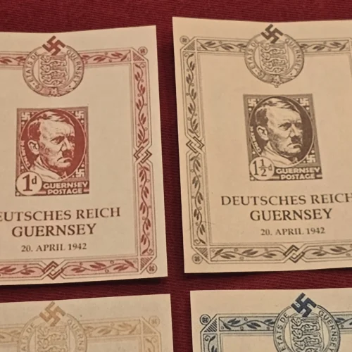 Adolf Hitler Deutsches Reich Guernsey Birthday Stamp Sheets x 6