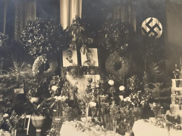 Adolf Hitler Hindenburg Swastika Flag Funeral Shrine WW2 Nazi German Third Reich NSDAP