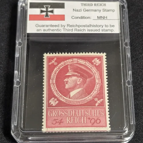 adolf-hitler-stamp-55th-birthday-1944-wwii-nazi-german-nsdap-stamp-w-slab-case-01-877fbd95 Adolf Hitler Birthday Stamps Set x 4 w Hard Slab Case WW2 Nazi German Third Reich NSDAP Postage