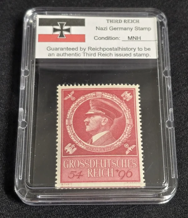adolf-hitler-stamp-55th-birthday-1944-wwii-nazi-german-nsdap-stamp-w-slab-case-01-877fbd95 Adolf Hitler Birthday Stamps Set x 4 w Hard Slab Case WW2 Nazi German Third Reich NSDAP Postage