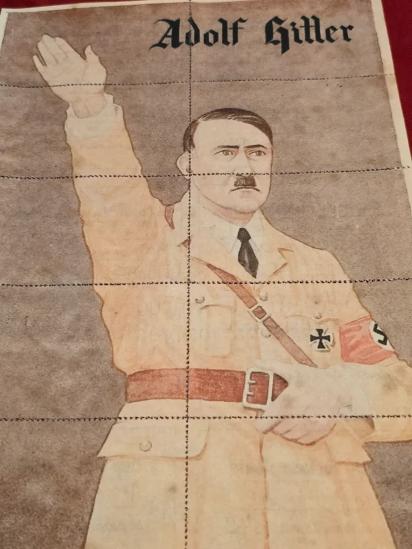 Adolf Hitler WW2 Spanish rations Coupons Sheet WW2 German Third Reich Art 2