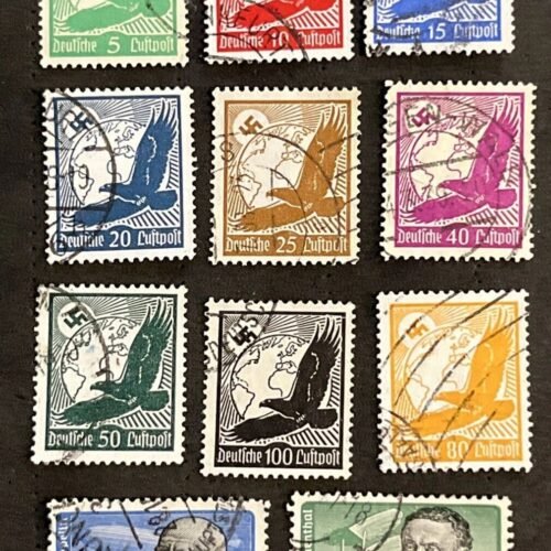 air.jpg WW2 WWII German Third Reich Airmail Eagle Set Set Officials Complete HI CV$