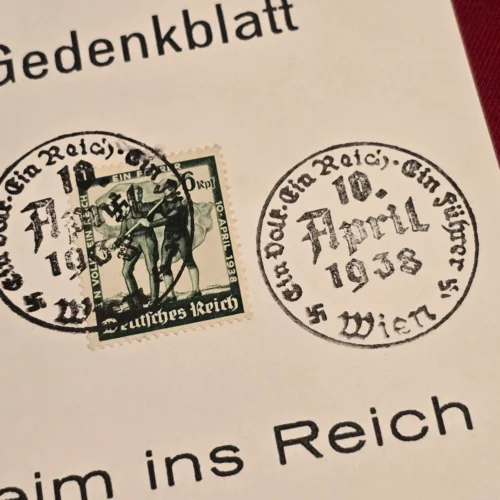 April 10 1938 National Socialist Voting Day Postcard w Special Cancels WW2 Nazi German Third Reich Postal