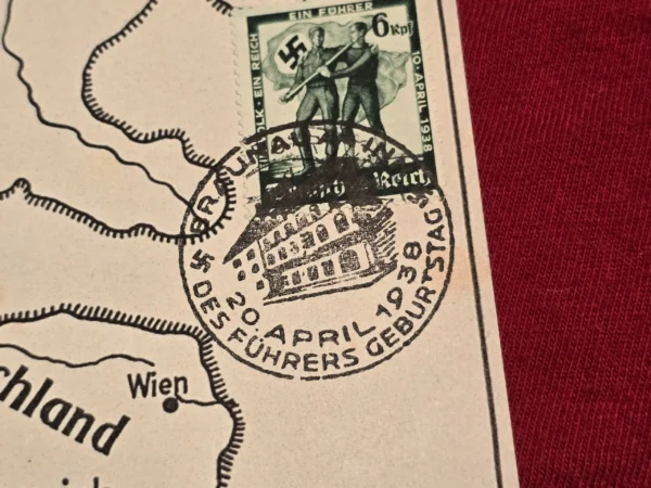 April 10 1938 National Socialist Voting Day Postcard w Special Cancels WW2 Nazi German Third Reich Postal 2