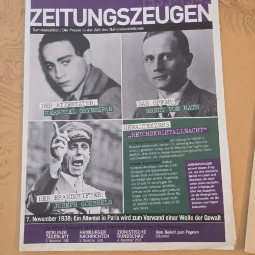 crystal-night-anti-semitic-jewish-problem-newspapers-third-reich-goebbels-ss-reinhard-heyd-02-013e5009 CRYSTAL NIGHT Anti Semitic Jewish Problem Newspapers Third Reich Goebbels SS Reinhard Heydrich WW2 German Reprints