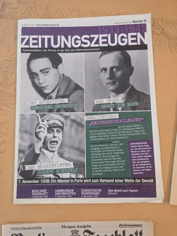 crystal-night-anti-semitic-jewish-problem-newspapers-third-reich-goebbels-ss-reinhard-heyd-02-013e5009 CRYSTAL NIGHT Anti Semitic Jewish Problem Newspapers Third Reich Goebbels SS Reinhard Heydrich WW2 German Reprints
