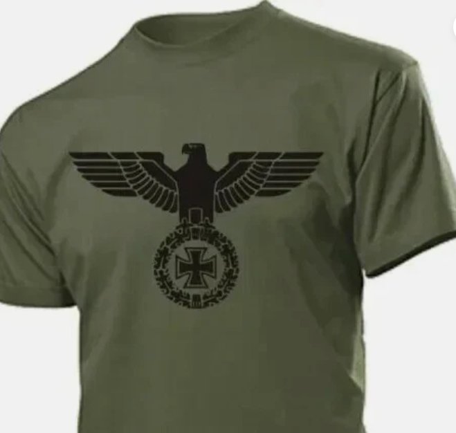 WW2 Nazi German Iron Cross Wehrmacht Army Eagle Third Reich Military T Shirt