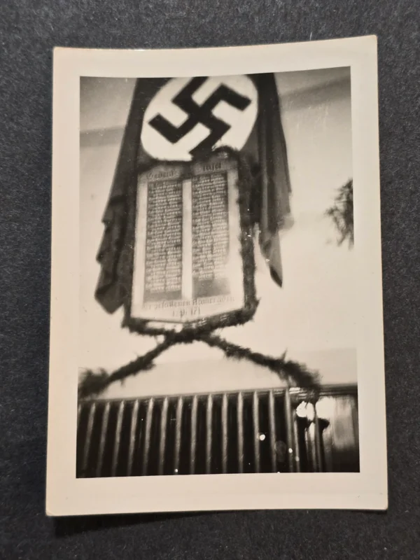 Fallen SA Stormtroopers Swastika Flag Memorial WW2 German Third Reich Era Photos x 2