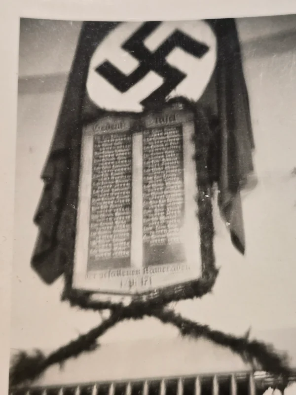 Fallen SA Stormtroopers Swastika Flag Memorial WW2 German Third Reich Era Photos x 2