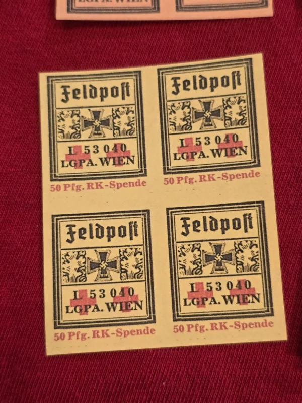 feldpost-stamp-blocks-x-4-16-stamps-ww2-nazi-german-third-reich-nsdap-02-bc85f3eb Feldpost Stamp Blocks x 4 16 stamps WW2 Nazi German Third Reich NSDAP