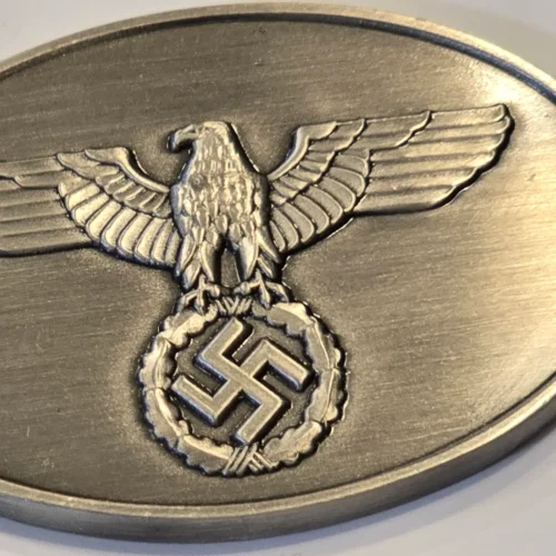 Gestapo Bronze Warrant Disc WW2 Nazi German NSDAP Third Reich State Criminal Police Badge SS