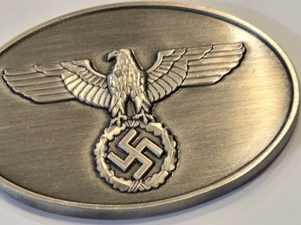 Gestapo Bronze Warrant Disc WW2 Nazi German NSDAP Third Reich State Criminal Police Badge SS