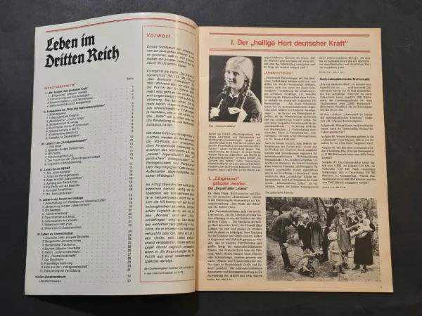 Hitler Youth BDM Life in the Third Reich German NSDAP Indoctrination Booklet