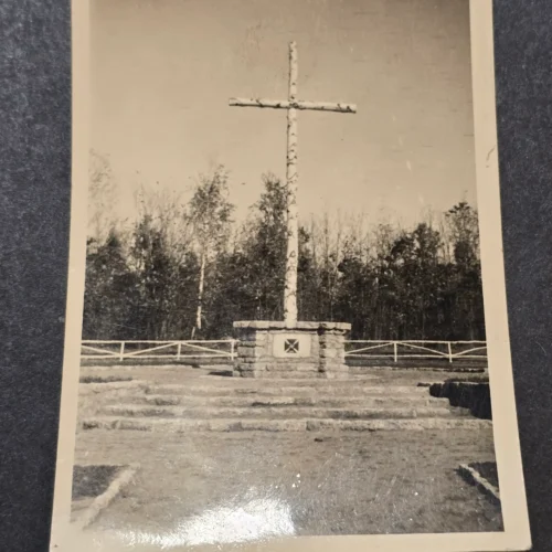 Iron Cross Swastika Cross Memorial Minument WW2 German Third Reich Era Photo
