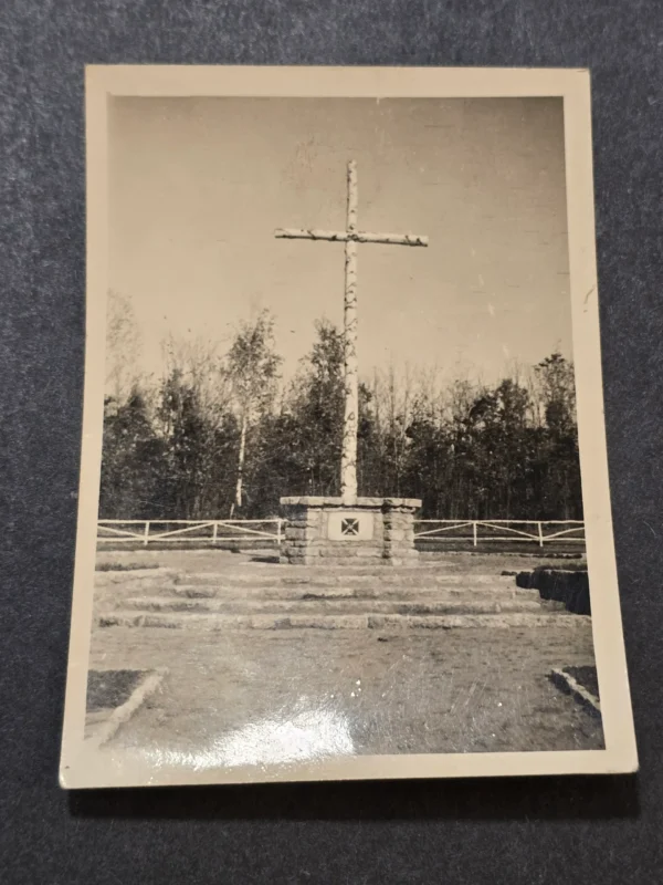 Iron Cross Swastika Cross Memorial Minument WW2 German Third Reich Era Photo