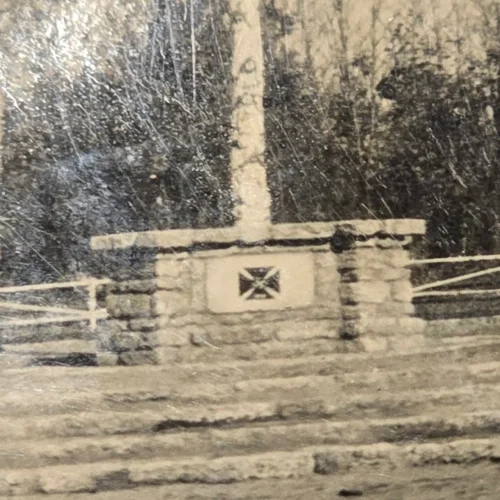 Iron Cross Swastika Cross Memorial Minument WW2 German Third Reich Era Photo