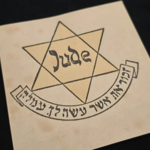 jude-star-of-david-jewish-large-size-stamp-label-ww2-german-third-reich-holocaust-ghetto-g-02-48c4b281 JUDE Star of David Jewish Large size stamp label WW2 German Third Reich Holocaust Ghetto Getto Vignette MNH