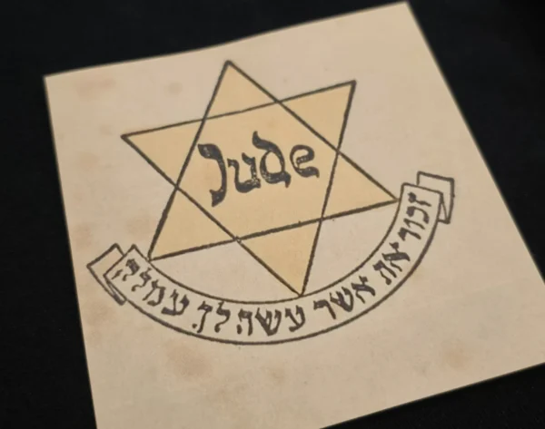 jude-star-of-david-jewish-large-size-stamp-label-ww2-german-third-reich-holocaust-ghetto-g-02-48c4b281 JUDE Star of David Jewish Large size stamp label WW2 German Third Reich Holocaust Ghetto Getto Vignette MNH