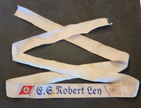 ley1.jpg WW2 German KdF C.S. Robert Ley Cap Tally Ribbon Maritime Kriegsmarine Naval Style