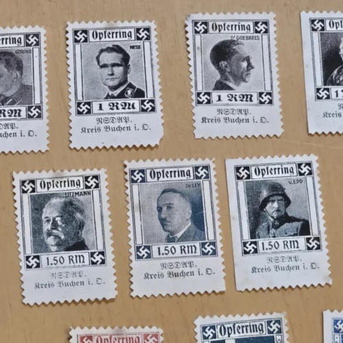 Nazi Germany Opferring Stamp set for War Wounded Veterans WW2 German Adolf Hitler Goring Hess