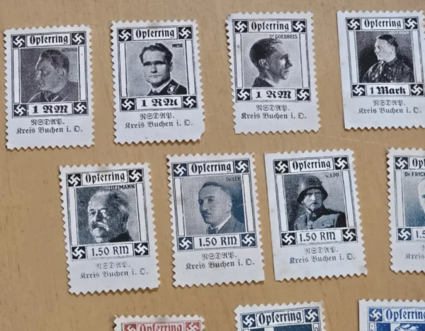 Nazi Germany Opferring Stamp set for War Wounded Veterans WW2 German Adolf Hitler Goring Hess