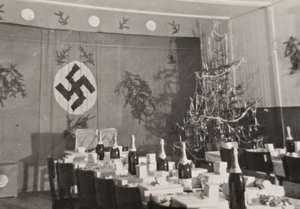 officers-christmas-w-swastika-flag-champagne-gifts-ww2-german-third-reich-era-photo-02-32e23f16 Officers Christmas w Swastika Flag Champagne Gifts WW2 German Third Reich Era Photo