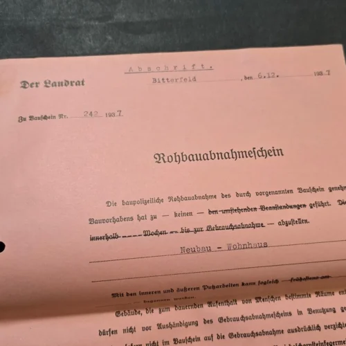 original-1935-1938-german-third-reich-document-group-building-permits-fire-insurance-and-g-02-3535d399 Original 1935–1938 German Third Reich Document Group – Building Permits, Fire Insurance & Genealogical Record