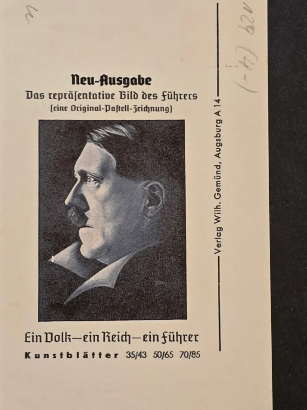 rare-1938-adolf-hitler-propaganda-postcard-ein-volk-ein-reich-ein-f-hrer-munich-cancel-02-8eedab00 Rare 1938 Adolf Hitler Propaganda Postcard “Ein Volk Ein Reich Ein Führer” Munich Cancel