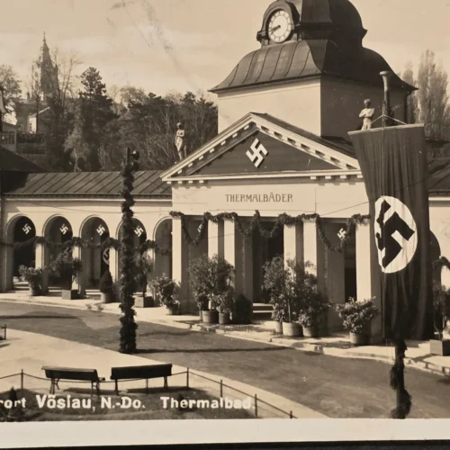 rare-nsdap-third-reich-ww2-german-1940-kurort-v-slau-thermal-bath-postcard-rppc-swastika-f-02-2aa4b9aa Rare NSDAP Third Reich WW2 German 1940 Kurort Vöslau Thermal Bath Postcard RPPC Swastika Flag