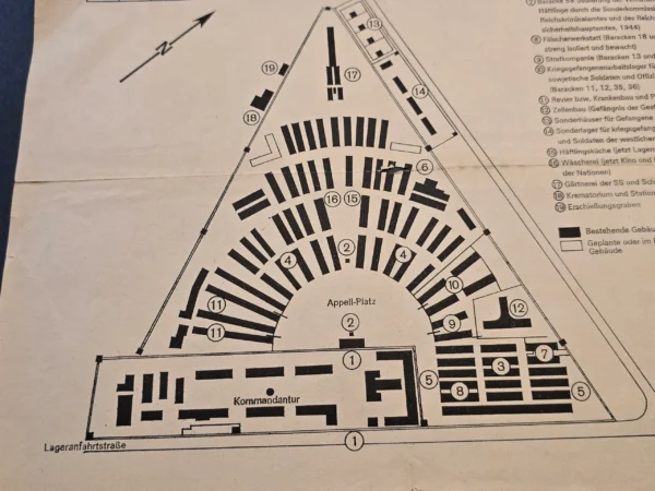 rare-original-1944-sachsenhausen-concentration-camp-plan-map-wwii-nazi-germany-03-a454a614 RARE! Original 1944 Sachsenhausen Concentration Camp Plan Map WWII Nazi Germany