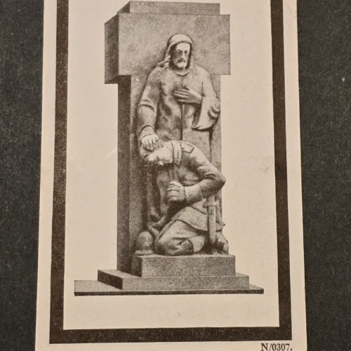 Rare WW2 German 1944 SS Panzer Regiment Josef Rötzer 18 Year Old Aachen Death Card