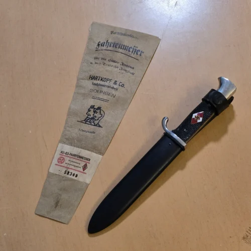rare-ww2-german-hj-hitler-youth-knife-dagger-rare-maker-w-issue-bag-02-35161686 RARE WW2 German HJ Hitler Youth Knife Dagger Rare Maker w Issue bag!
