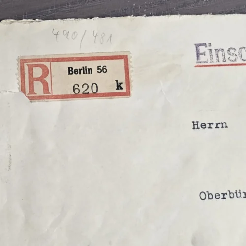 RARE WW2 German NSDAP Heinrich Hoffmann Cover to Munich Mayor Karl Fiehler Brown House!