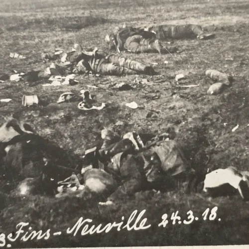 RARE WWI German Battlefield Casualties RPPC Dead KIA Fallen Soldiers 1918 Somme