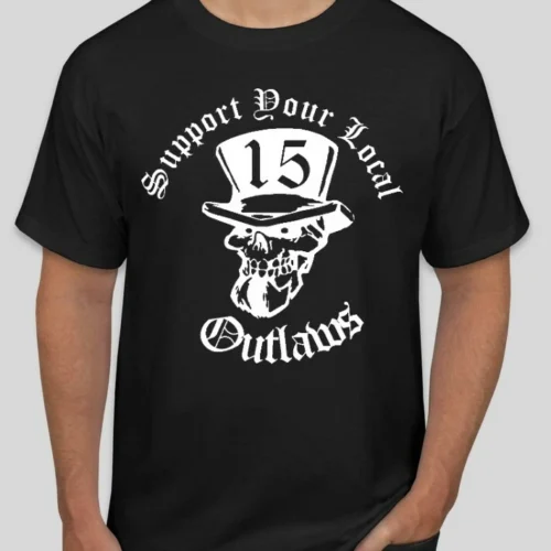 s-l1600 (15) Support your local Outlaws 15 Top Hat T shirt SYLO