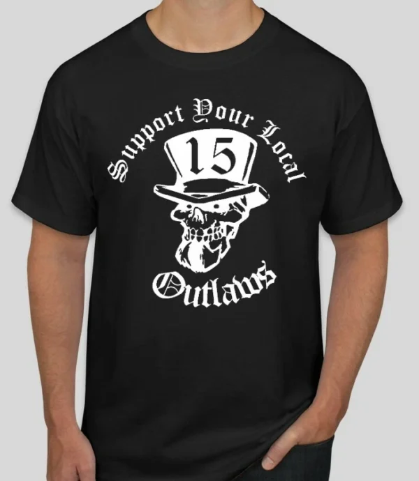 s-l1600 (15) Support your local Outlaws 15 Top Hat T shirt SYLO
