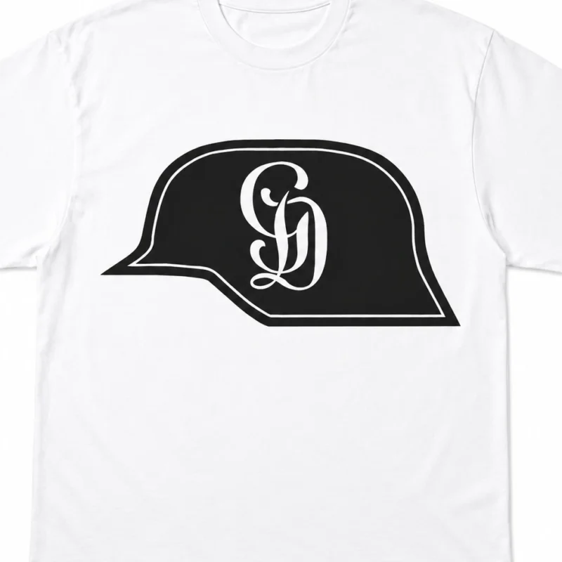 WW2 Nazi German SS GD Gross Deutschland helmet T Shirt